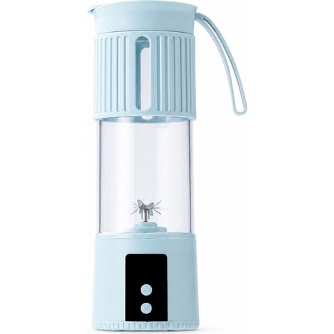 Blender portable rechargeable pour jus, gobelet mixeur bleu (1/5)