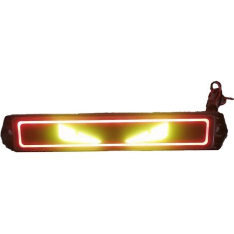 Bande lumineuse LED décorative à maille moyenne avec logo Œil du Diable pour voiture - B-JBMEDIA (1/4)