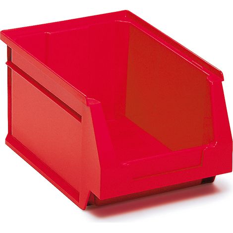 Sichtlagerkasten 15 Stück - 3,2 Liter, rot - HxBxT 236 x 160 x 130 mm (1/3)