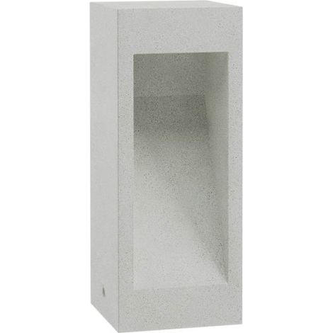Paletto led redo group toss 91003 91004 91005 ip65 h30 monoemissione cemento alluminio vetro, colore avorio (1/5)
