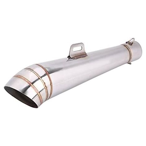 Silencieux d'Échappement Universel pour Moto ATV, Acier Inoxydable, 51mm, Modification (1/4)