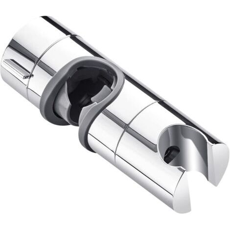 Support de pommeau de douche, diamètre extérieur 18-25 mm. Pour barre coulissante de salle de bain, support rotatif à 360 degrés, ABS (argent) (1/5)