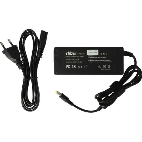 vhbw Netzteil kompatibel mit Fujitsu-Siemens LifeBook S7020D, S7021, S7020E, S7110, S7025, T4020A, S7111, S7020B, S7020 Notebook - 200 cm, 90 W (1/5)