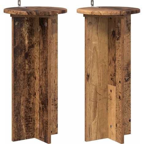 Maison Exclusive - Pflanzenständer 2 pcs Altholz 29,5 x 29,5 x 60