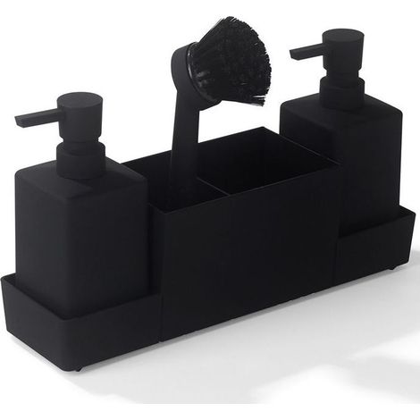 Organizzatore Lavello da Cucina Distributore di Detersivo per Piatti Accessorio per la Conservazione Spazzola per Piatti con Distributore (1/5)