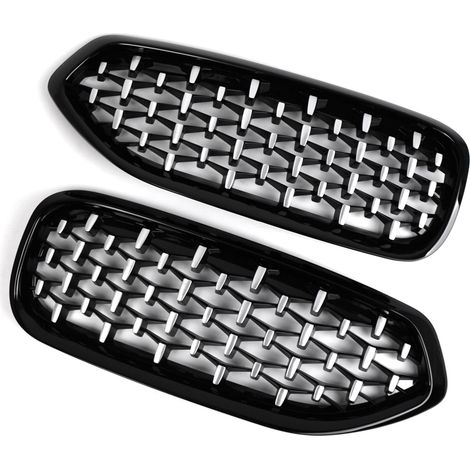 Ortviai Grille centrale avant pour BMW Z4 G29 (2019-2022) – Paire en plastique noir, référence 51138091295/51138091296