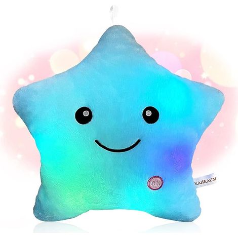 1 Coussin Étoile Lumineux LED, Peluche Douce, Couleurs Changeantes, Décoration Chambre Enfant (1/5)