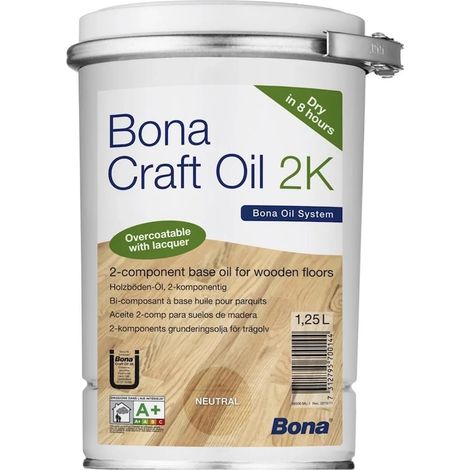 Olio per legno castagno, olio per parquet, olio 2K, Umbra 1,25 Liter, colorato per legno (1/5)