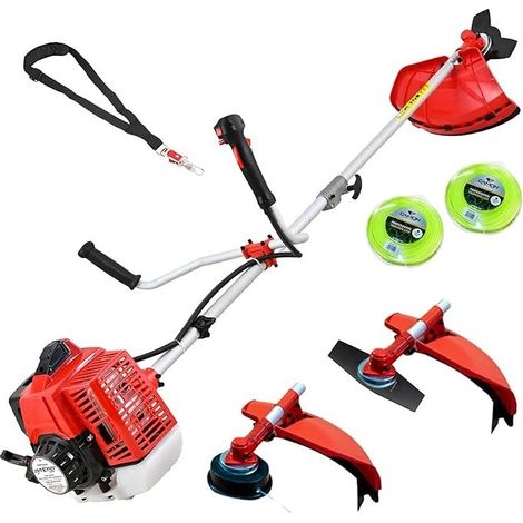 Synergy Desbrozadora Gasolina 65cc 4,9CV Profesional 3 en 1 – Disco 3 Puntas Y Cabezal automático