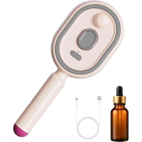 Huile Et Gobelet Doseur, Brosse Vapeur Lissante Cheveux Rechargeable, Peigne Démêlant, tous types cheveux, Voyage Maison (1/4)