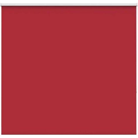 Store enrouleur occultant rouge, largeur du tissu 156,6 cm (1/5)