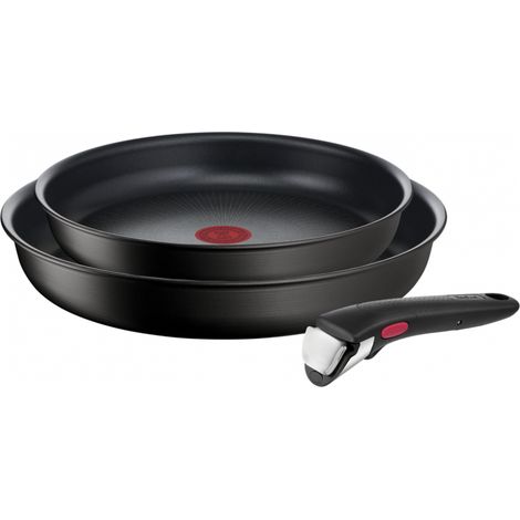 Tefal Ingenio Eco Resist set 2 poêles noir antiadhésif (1/4)