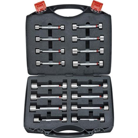 Serie 28 calibres de tope lisos pasan-no pasan 3-30 mm h7 Fervi C025/3/30