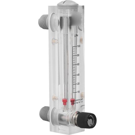 Durchflussmesser für Flüssigkeiten, verstellbares Bedienfeld, hohe Genauigkeit, 10–100 l/h, Acryl-Wasserdurchflussmesser