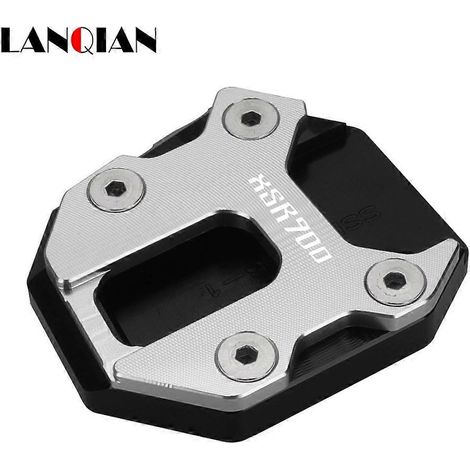Aplicable a accesorios para motocicletas: caballete lateral para Yamaha MT09/SP TRACER 9/GT XSR900 2021-2024 2025. Nueva placa de soporte ampliada (azul). (1/5)