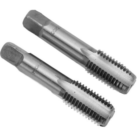 ALLIANDIS 2-teiliger HSS-Vorderschaft-Gewindebohrer, metrisch, gerade Nuten, M20x2,5, Handgewindebohrer (1/5)