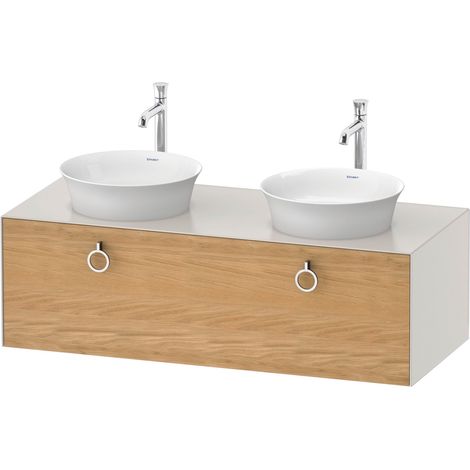 Duravit White Tulip, meuble sous-lavabo suspendu, largeur 1300 x (1/2)
