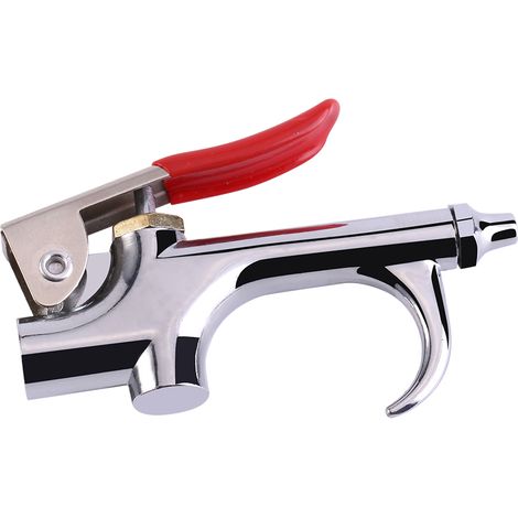 1 jeu de pistolet souffleur en alliage de zinc pour compresseur d'air, outil de dépoussiérage avec buse, décapage et nettoyage