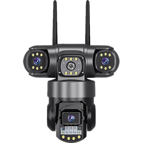 Cámara PTZ, resolución de 12 MP, detección inteligente de personas, CCTV Wi-Fi, memoria de 128 GB, enchufe EU-b. (1/2)