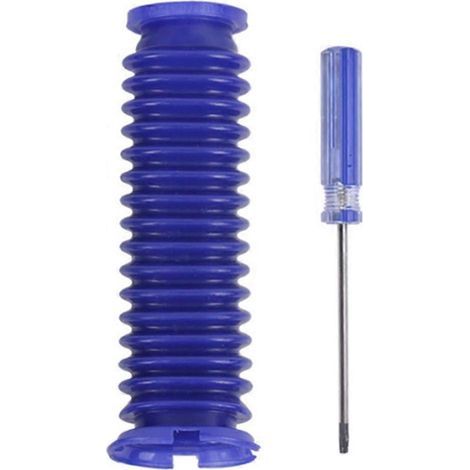 Rouleau de rechange en velours doux pour aspirateur Omni-Glide avec tuyau d'aspiration bleu, pour le nettoyage des sols durs (1/5)