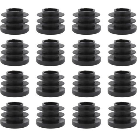 Lot de 16 bouchons à lamelles ronds - Capuchons de protection - Bouchons en plastique (ronds, diamètre 28 mm) (1/3)
