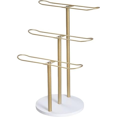 Soporte de aleación resistente para accesorios de cabello, organizador eficaz para dormitorio o vestidor. (1/5)