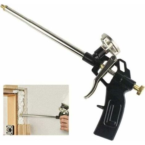 Pistolet à mousse, professionnel à expansion, pistolet à mousse en polyuréthane robuste, pistolet à calfeutrer manuel,de DEBUNS (1/4)