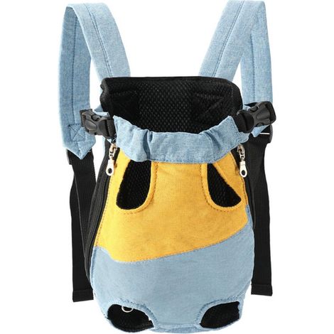 Hundetragetasche, tragbare Haustier Reisetasche, warme Vintage Handtasche mit Reißverschluss und Belüftungsöffnung zum Spazierengehen (Größe S) (1/4)