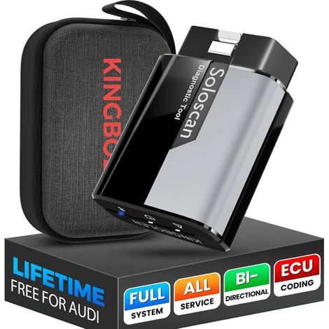 Scanner OBD2 - KINGBOLEN - Soloscan-AUDI - 50+ services - Diagnostic complet - Codage ECU & contrôle bidirectionnel (1/5)