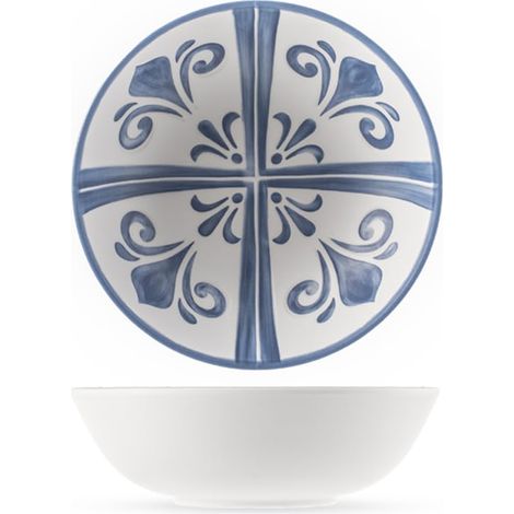 Lot de 6 coupelles en mélamine décorée Ø 13 cm Design coloré et élégant Résistantes, légères, lavables au lave-vaisselle