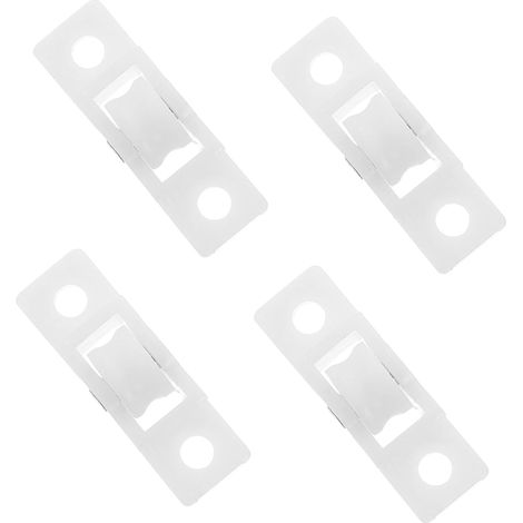 Roulettes Blanches en Plastique pour Porte Coulissante Lot de 4 Fonctionnement Silencieux et Fluide de Congélateur et Armoire Adaptées aux Unités de Réfrigération Domestiques (1/5)