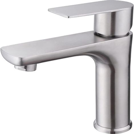 Robinet de lavabo, inox 304, eau chaude/froide, pour vasque (1/5)