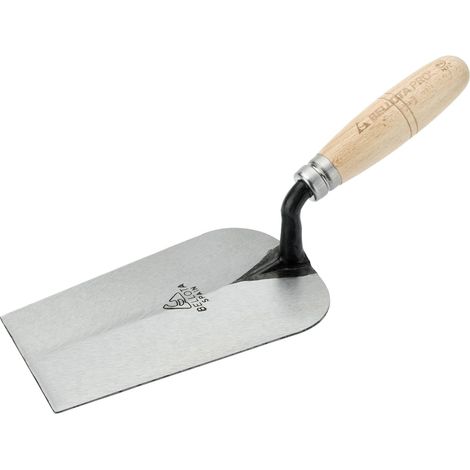 1 - Truelle Andalouse - Acier Forgé - Manche Bois Hêtre - Maçonnerie Et Carrelage - Marron - 31x11x10cm (1/4)