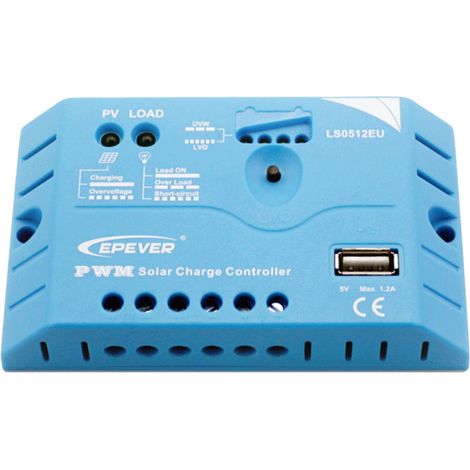 Régulateur solaire USB LS0512EU 5A 12V EPEVER (1/5)