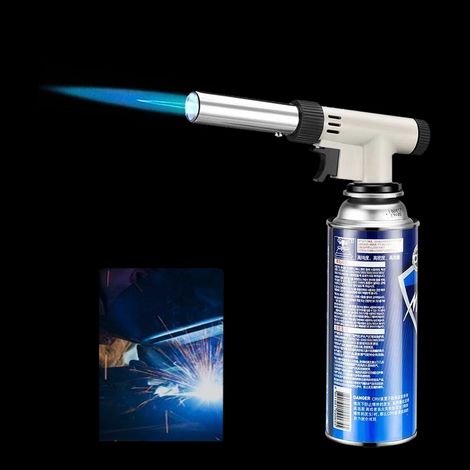 Chalumeau à gaz portable à allumage par pression réglable pour barbecue en extérieur 1300℃ (1/5)