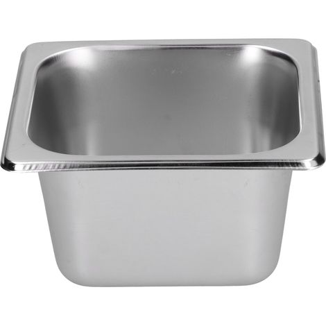 Bassine en acier inoxydable pour aliments, bol de buffet, bassin de comptoir isolé pour la cuisine domestique, les cantines, les hôtels et les cuisines.