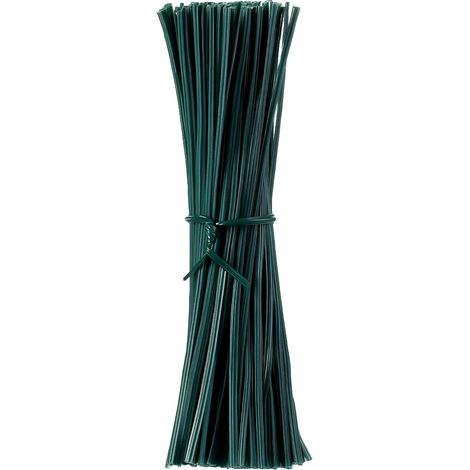 Lot de 200 attaches torsadées multifonctions en plastique de 11,9 cm, attaches flexibles en polyéthylène pour plantes, support de plantes de jardin, attaches de câble, grand ensemble de sacs (1/5)