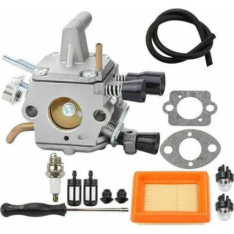 Carburateur avec filtre à carburant tuyau , for FS120 FS120R BT120 BT120C FS200 FS200R SP200 FS250 FS250R HT250 FT250 FS300 FS350 FR350 FR450 FR480 FR480C , Pièces de Rechange 4134 120 0653 4134 120 0 (1/4)