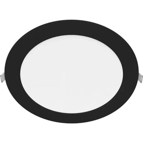 Downlight LED Empotrable Circular Negro 30 cm Foco LED 24 W CCT (1/5)