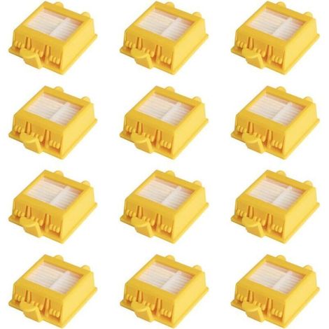 Paquete de 12 filtros de repuesto para iRobot Roomba 700 760 770 772 774 775 776 780 782 785 786 790. Kit de accesorios de repuesto compatible con la serie iRobot ROOMBA 700 -Crezuo (1/4)