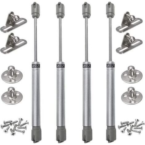 4PCS vrins gaz 120N verin meuble hydraulique ressort amortisseurs gaz d\\'origine porte armoire de cuisine Bras pneumatique pour levage de porte armoire (1/5)