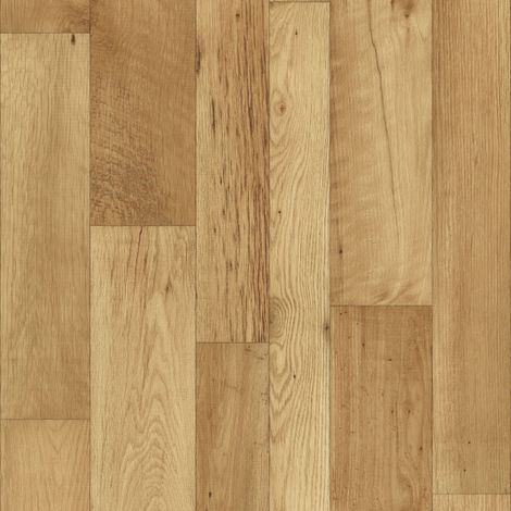 Sol Vinyle First - effet parquet chêne naturel - Rouleau de 3m x 2m