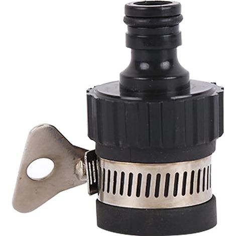 2 Pièces raccords universels pour tuyau, adaptateur robinet pour tuyau d'arrosage, raccord tuyau, avec 1 rouleau de ruban d'étanchéité pour filetage, pour le jardin, la cuisine, la salle de bains