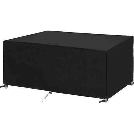 Housse Table Jardin Rectangulaire Housse Imperméable 250x150x90cm pour Meubles de Jardin Housse de Protection pour Salon de Jardin Bâche Bâche Meuble Extérieur Coupe-Vent,Anti-UV 250x150x90cm,