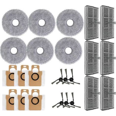 Kit d'accessoires pour aspirateur Xiaomi Mijia Omni M40/D110CN : brosses latérales, filtres HEPA, lingettes de nettoyage, sacs à poussière (1/5)