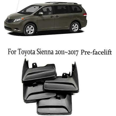 Schmutzfänger für Toyota Sienna XL30 (2011–2019), Spritzschutz, Kotflügel-Schmutzfänger, Schmutzfänger, Seitenaufprallschutz, Außenteil, Autozubehör – Vor-Facelift