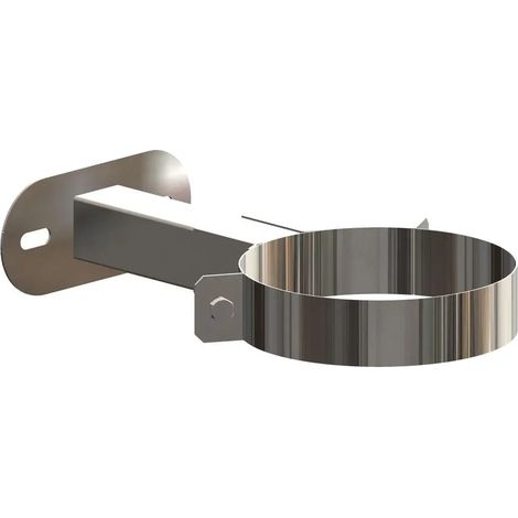 ATEC Distanziatore a parete 50-150mm DN110/160 E acciaio inox grezzo accorciabile, 703744