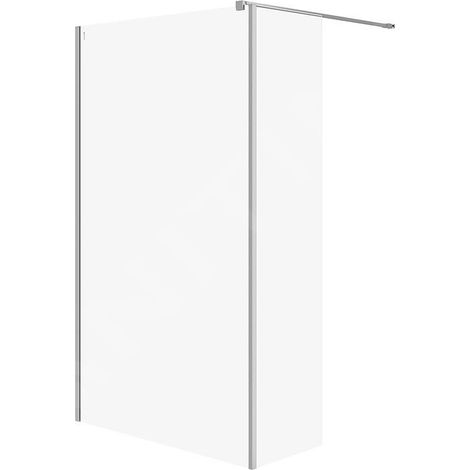 Cersanit Mille - Paroi de douche Walk-In, 120x200 cm, chrome/verre clair S601-175 (1/2)