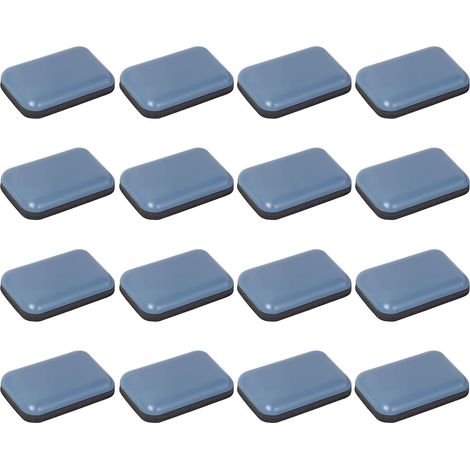 Tapis de glissement pour chaises, paquet de 16, tapis de glissement auto-adhésifs pour meubles, adaptés aux tapis rectangulaires de 2,5 cm x 3,5 cm.