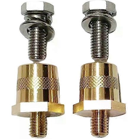 Compatible avec les connecteurs adaptateurs de bornes de batterie automobile, comprenant un kit adaptateur de bornes d'alimentation positives et négatives filetées M6/M8 de 6/8 mm. (1/5)